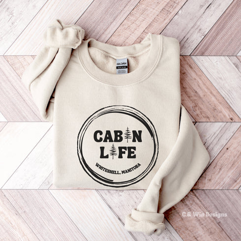 Our Cabin Life sweatshirt is perfect for those who love spending time in the great outdoors, whether it's camping, hiking, or simply enjoying a cozy night in a cabin.